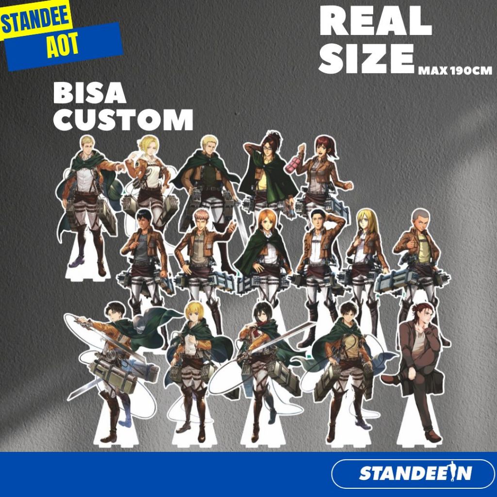 Standee Anime Attack On Titan/ Anime Standee Figure Attack On Titan