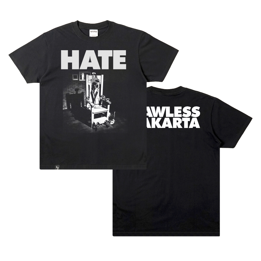 Lawless Jakarta - Hate Electric Chair Tshirt - Black