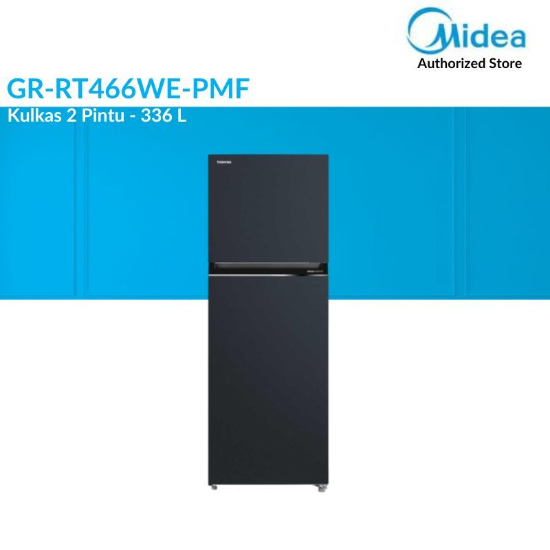 Midea Kulkas Toshiba GR-RT466WE-PMF 2 Pintu 336 Liter
