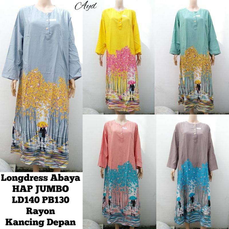 Gamis Abaya Longdress HAP Jumbo Bumil Busui