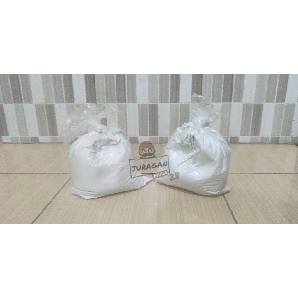 Bubuk Casting Gypsum Putih Semen Gipsum Powder Eceran 500 gram