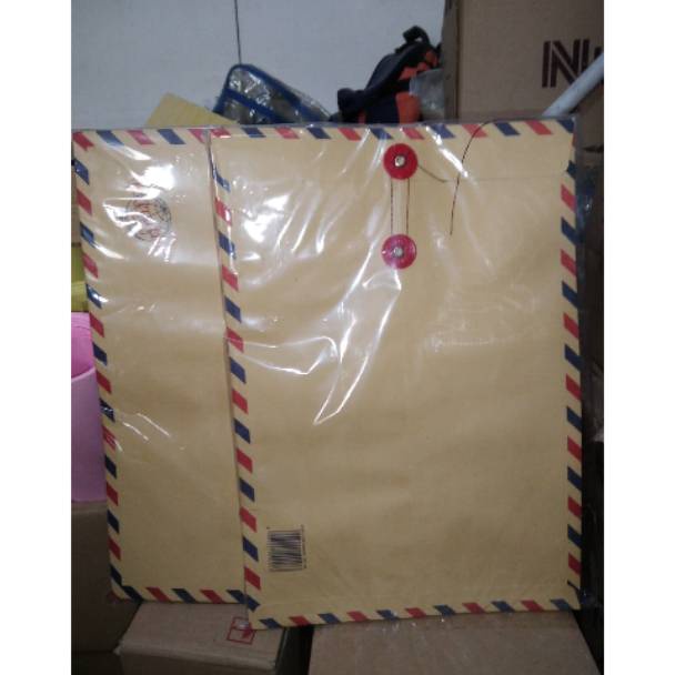 

KODE H7I8 Amplop Tali Coklat FolioAir mail 31