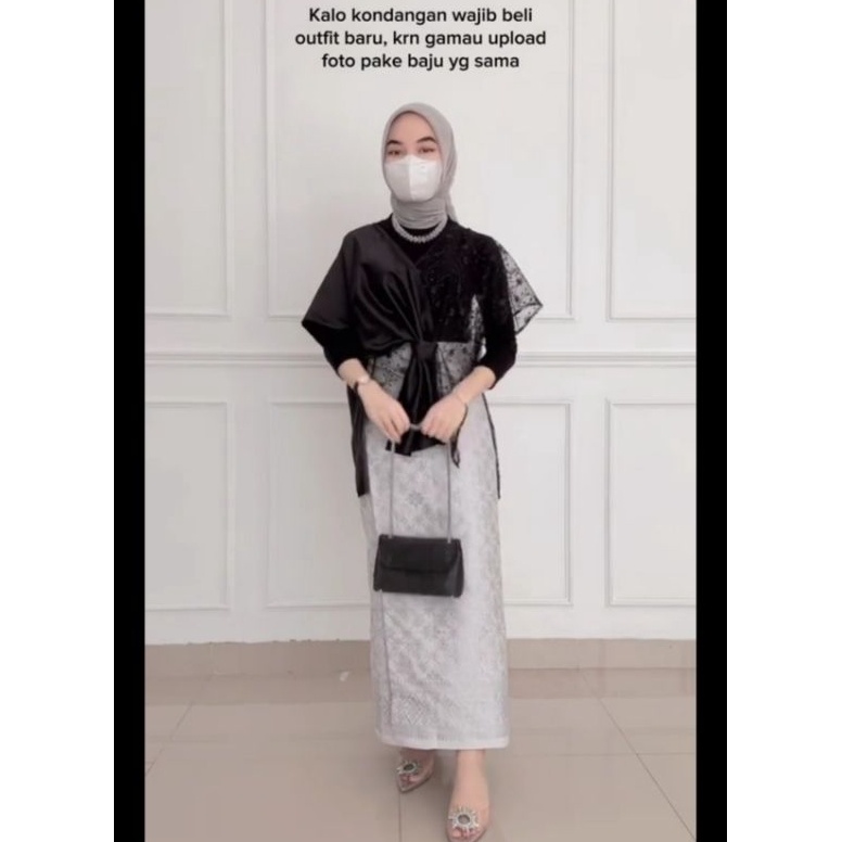 Paling Dicari Zenia Wrap Outer Tille Ribbon Outer Organza Pita Outer Tulle Outer Brukat Outfit Konda