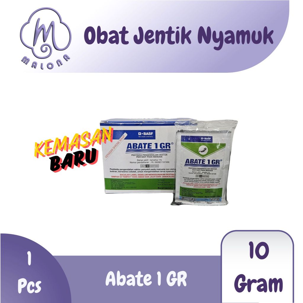 Abate 1 GR 10 Gram Obat Jentik Nyamuk Abate Sachet