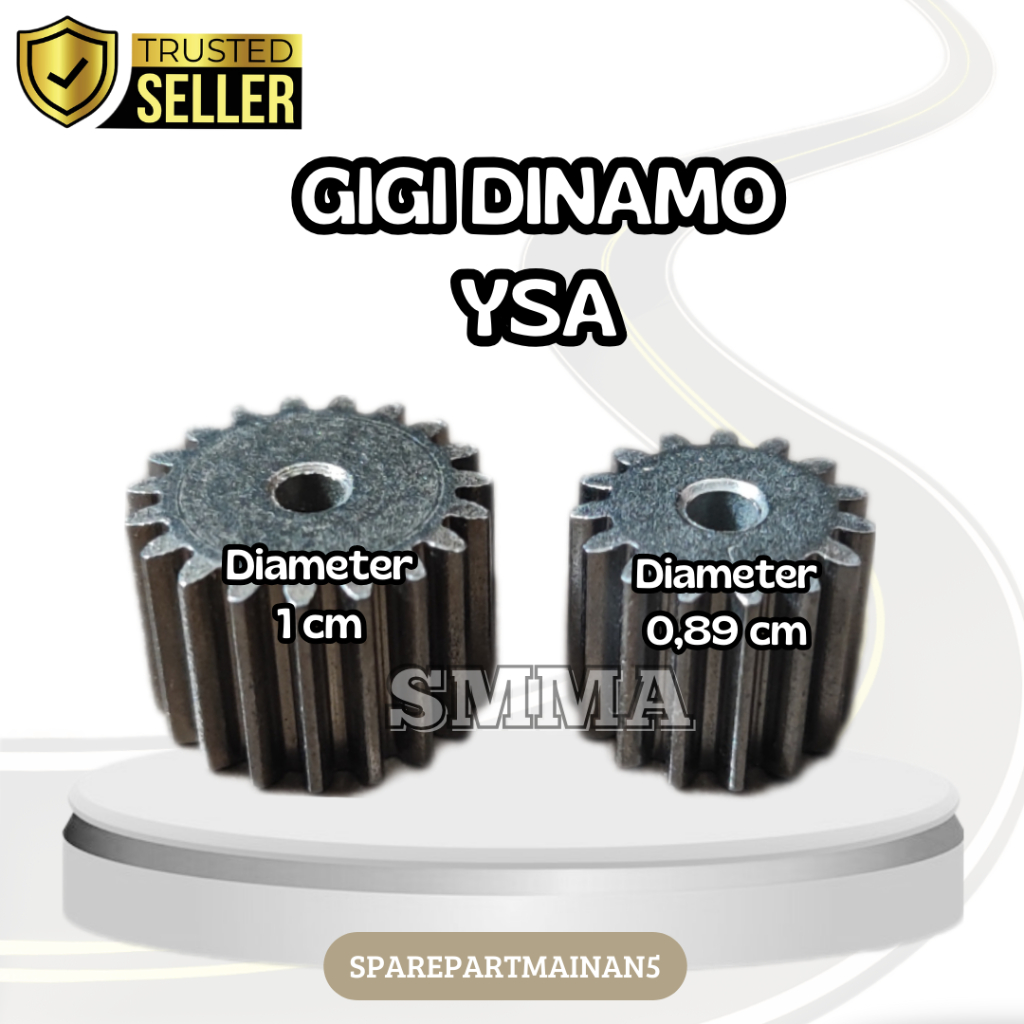 SMA5 || Gigi Dinamo YSA 021 15 Teet / 18 Teet Mobil Motor Mainan Aki