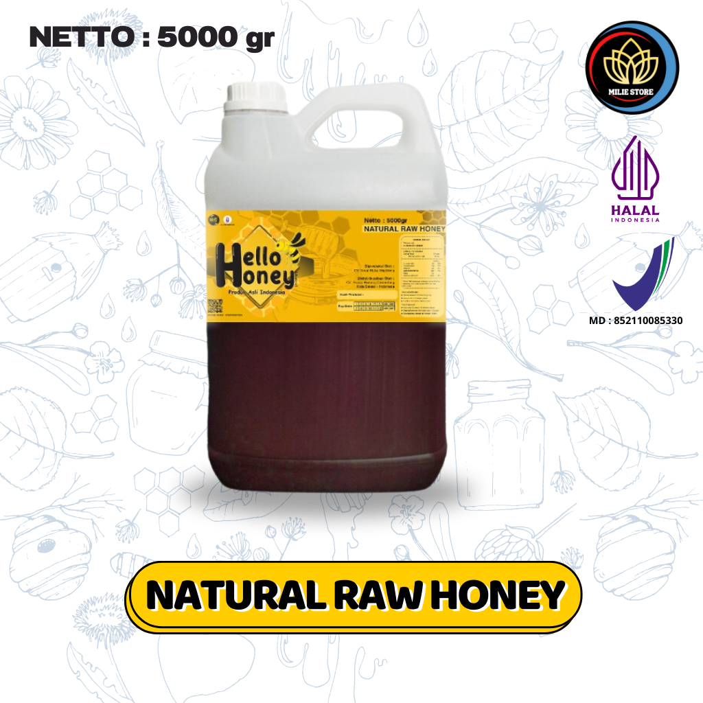 

Madu Asli Murni Raw Honey 5kg Hello Honey