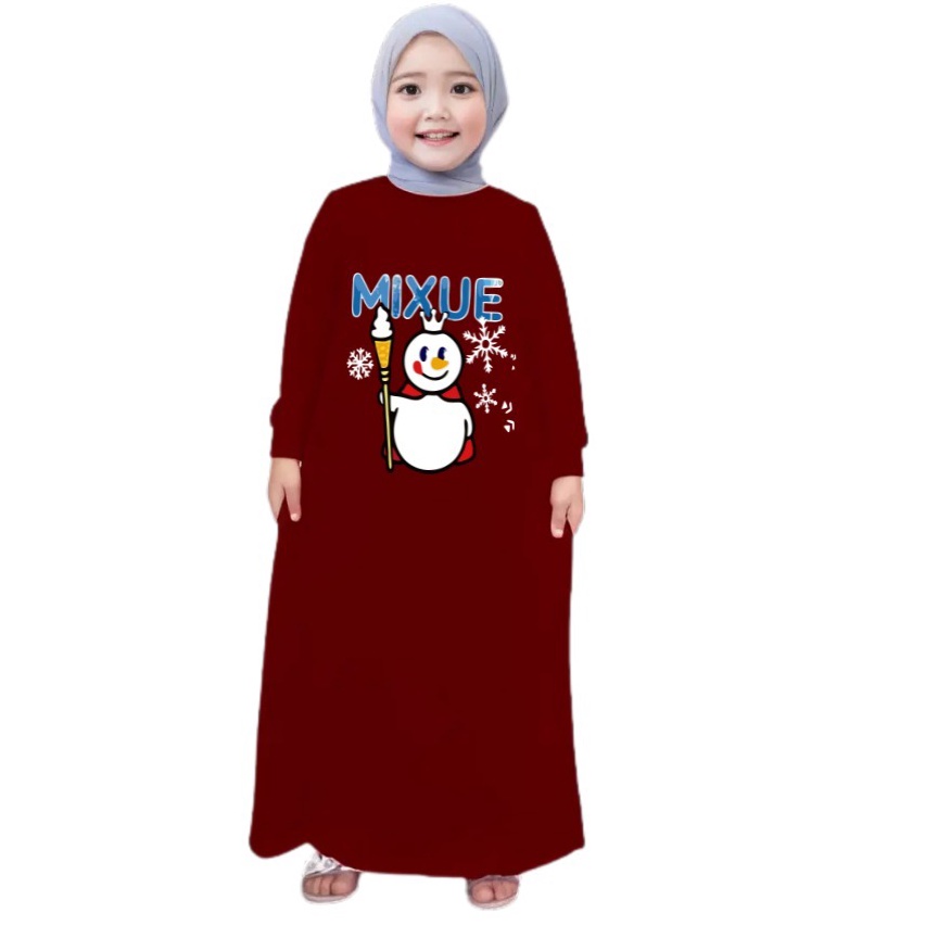 Paling Disukai Lexander Gamis Baju Muslim Anak Balita Batita Remaja Perempuan Mixue Snow