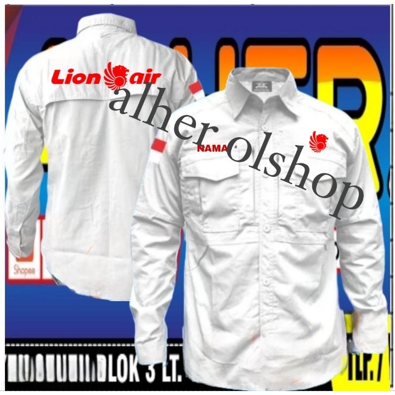 kemeja tactical lion air baju tactical lion air kemeja lion air baju Lion air seragam lion air kemej