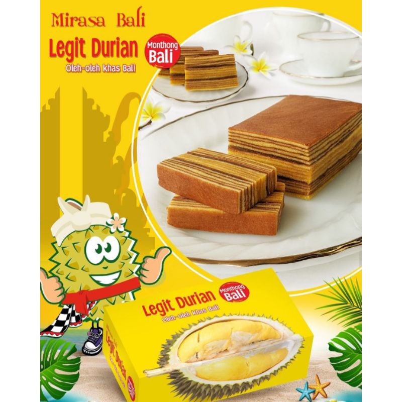 

LAPIS LEGIT DURIAN MONTHONG MIRASA BALI 600GR+ BUBBLE WRAP