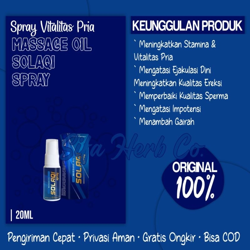 BEST SELLER!! HERB TAHAN LAMA SOLAQI™ SPRAY MASSAGE OIL ORIGINAL (20ML)