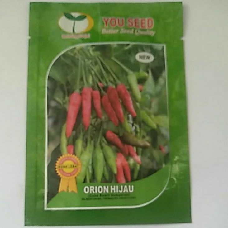 Bibit Cabe Rawit Dompolan Orion Hijau 10Gram Benih Cabe Rawit Benih Cabe Orion hijau