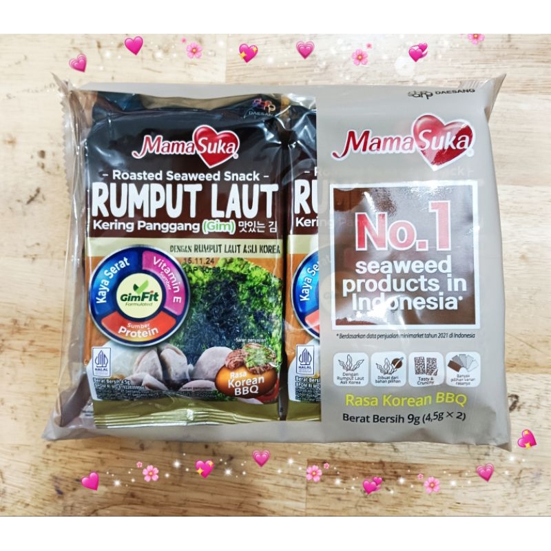 

RUMPUT LAUT/SEAWEED RASA KOREA BBQ 2X4.5GR