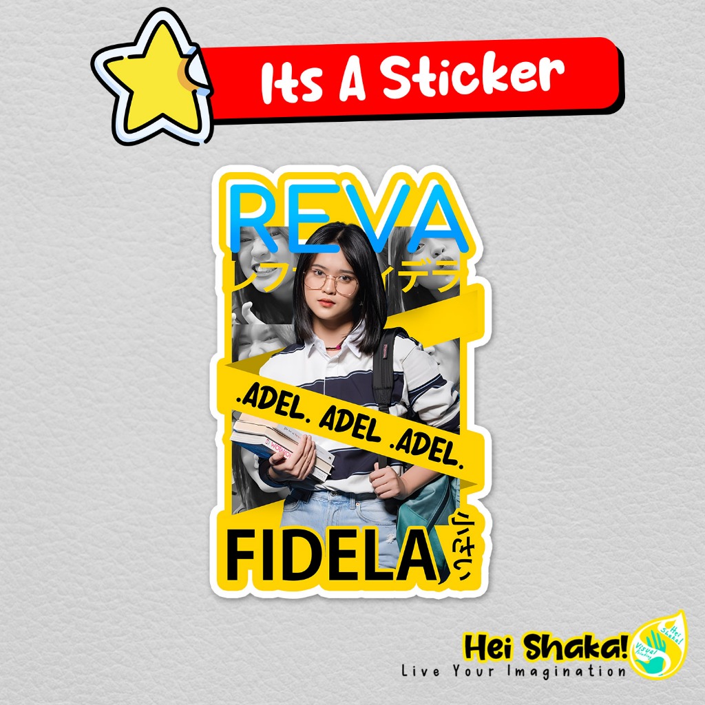 

Stiker Adel JKT48 Reva Fidela Sticker Idol Grup Wota Vinyl Anti Air