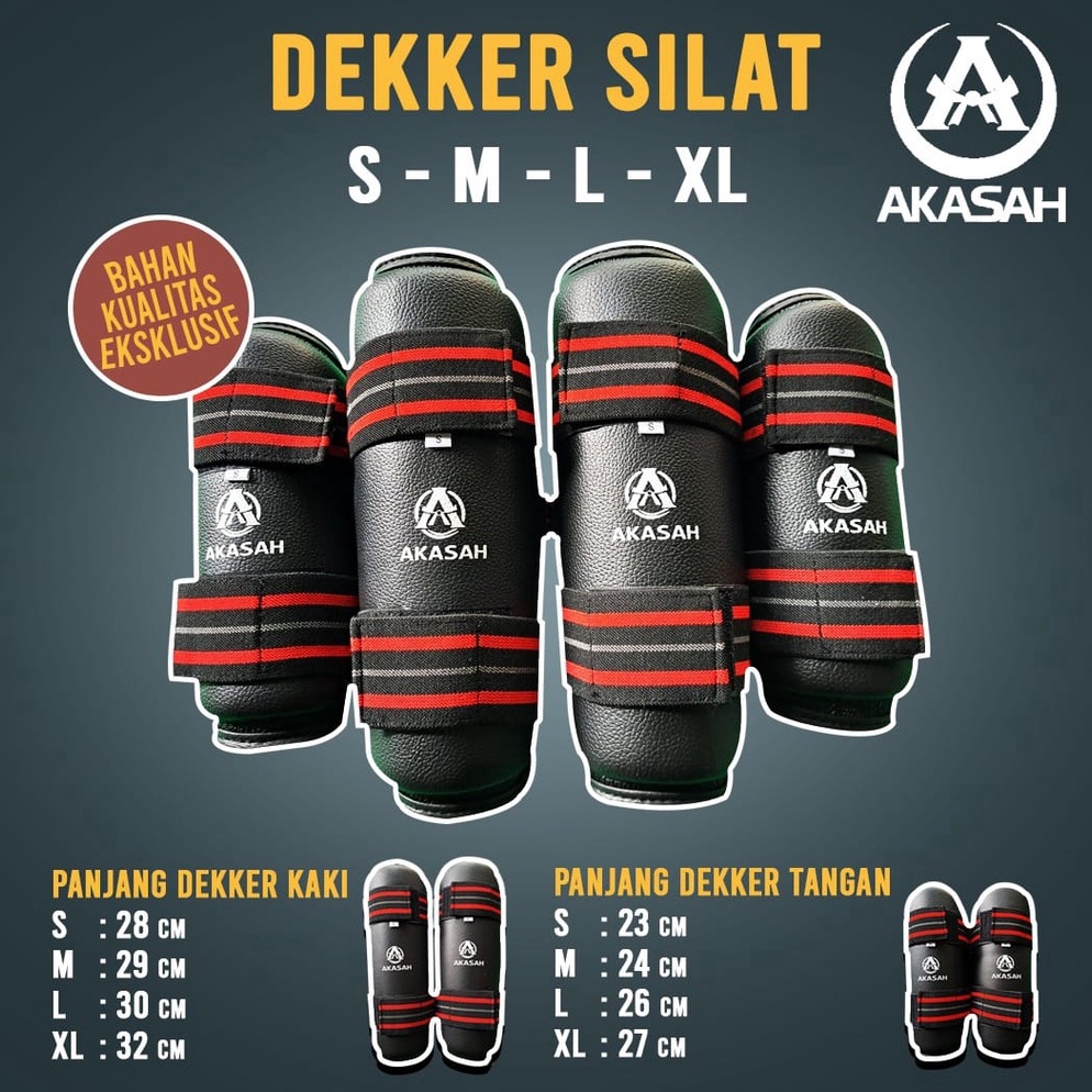 KODE I65G AKASAH  Deker Silat  Sendy Arm  Shin Guard  Pelindung Tangan dan Kaki  peralatan beladiri 