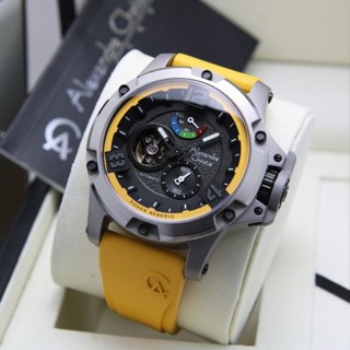 Original Jam AC-6295 Titanium Jam Tangan Pria Aleksander Cristi Pria Jam Tangan Cowo