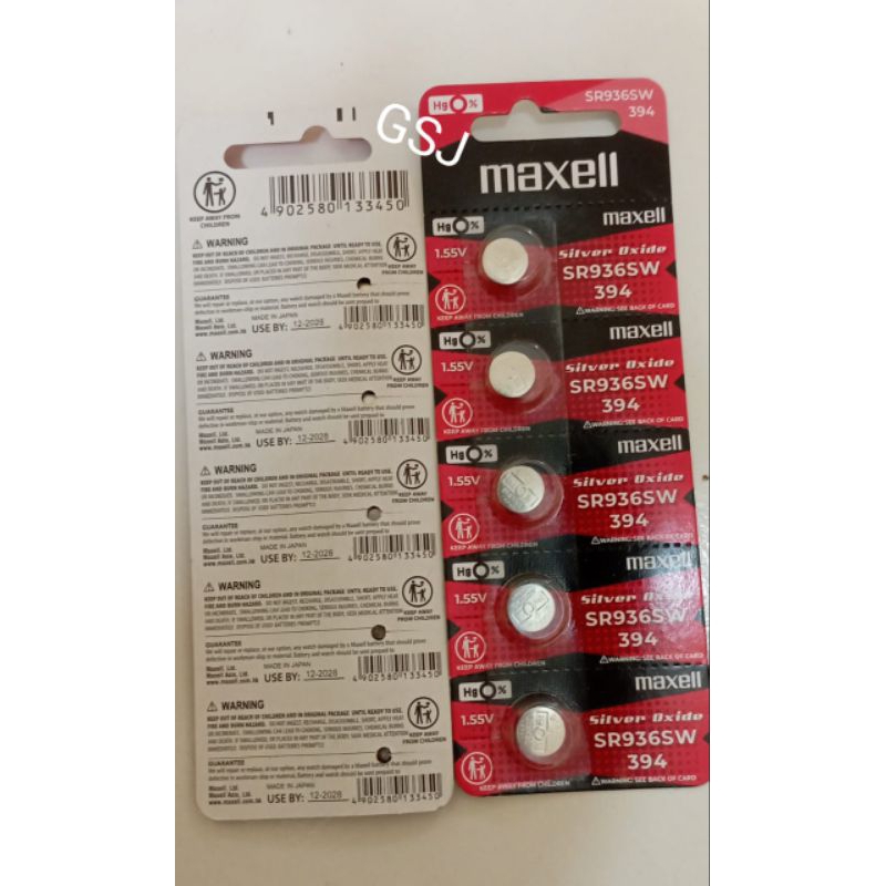 BATERAI SR 936 SW MAXEL ORIGINAL BATERAI SWATCH IRONY ORIGINAL SR 394 SW/SR 936 SW