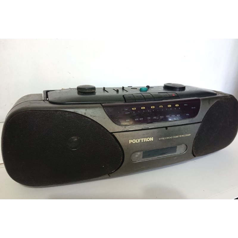Radio tape compo Polytron ampli stereo equalizer bass woofer speaker mp3