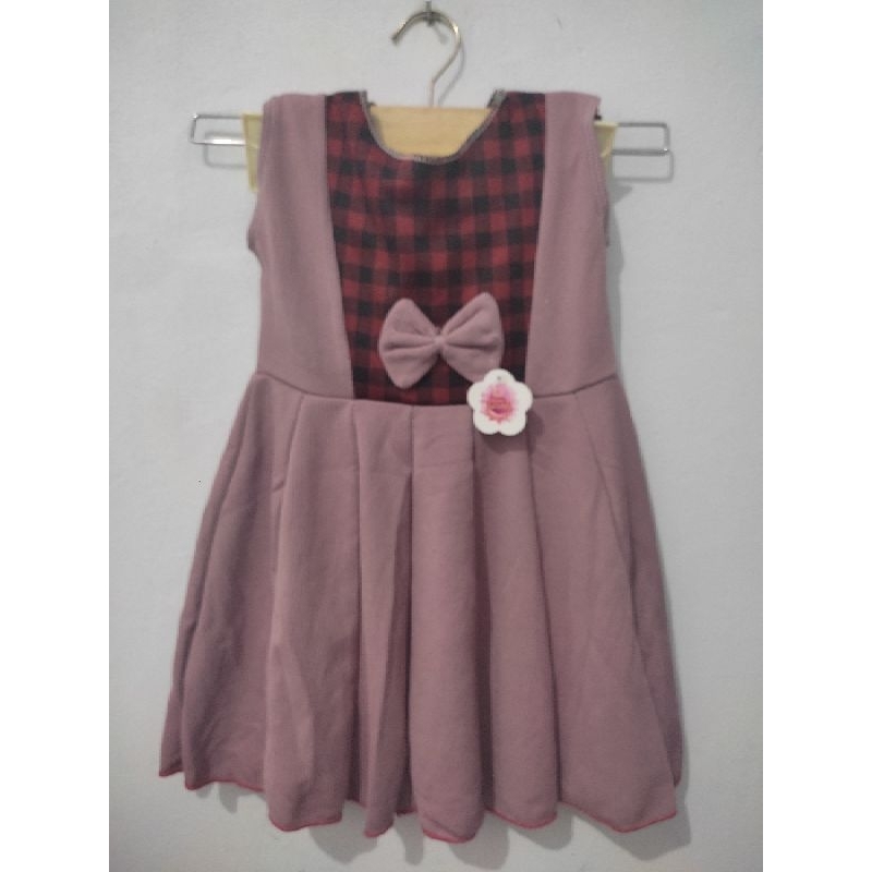 Dress Anak Premium Plisket Import