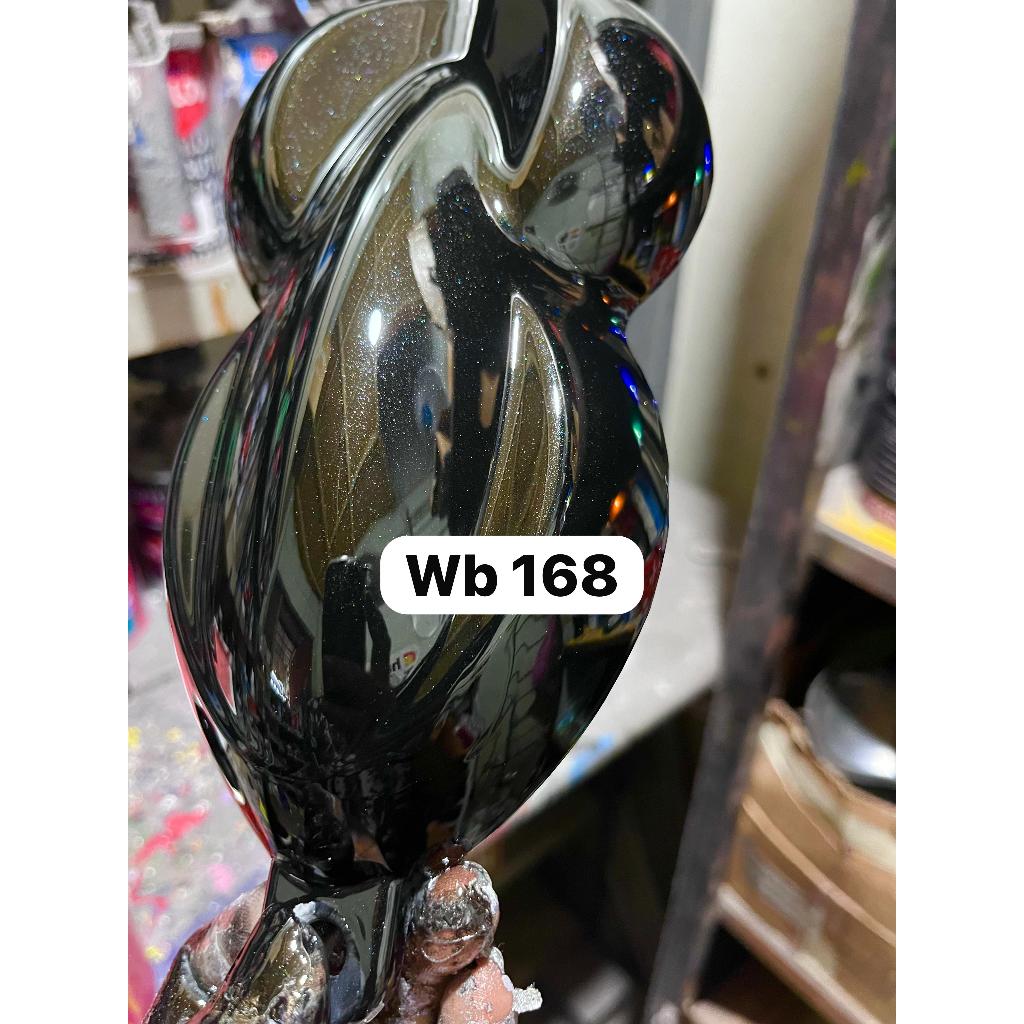 cat hitam metalik pu/black mica pu/hitam metalik pearl pu 500ml