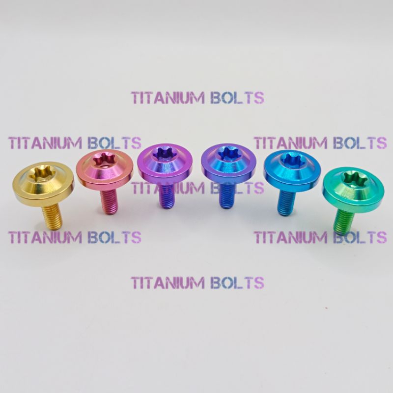 Baut Titanium Bolts GR5 Baut Payung Titanium M6X25 M6X30 Original