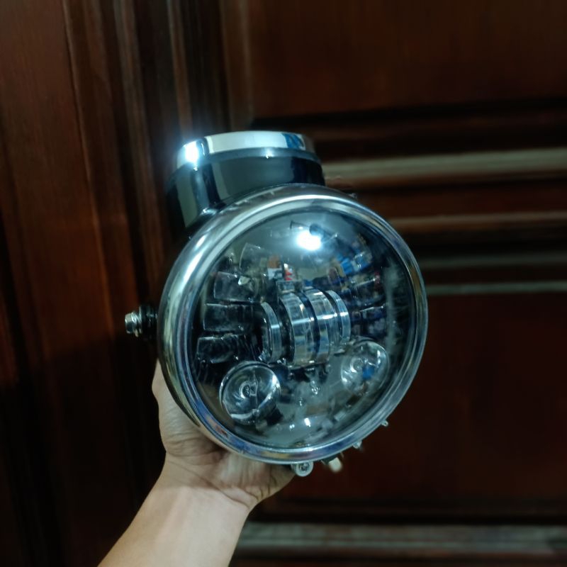 Batok CD list Chrome Set Daymaker 5.75 inch Reflektor Daymaker set Batok CD Import