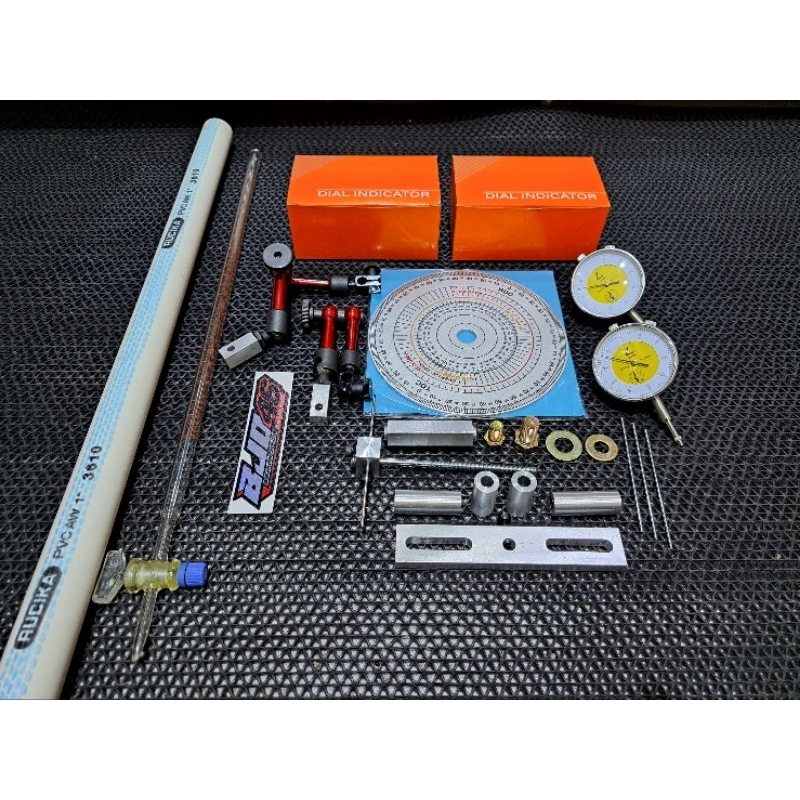 NEW Busur derajat dial set beserta buret paket lengkap stand dial universal semua motor flexible