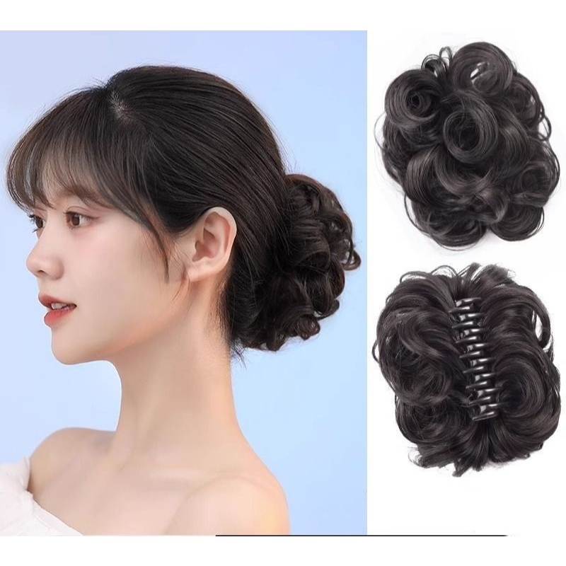 Sanggul Jepit Rambut Palsu Konde Rambut Palsu Cepol Jedai Rambut Palsu