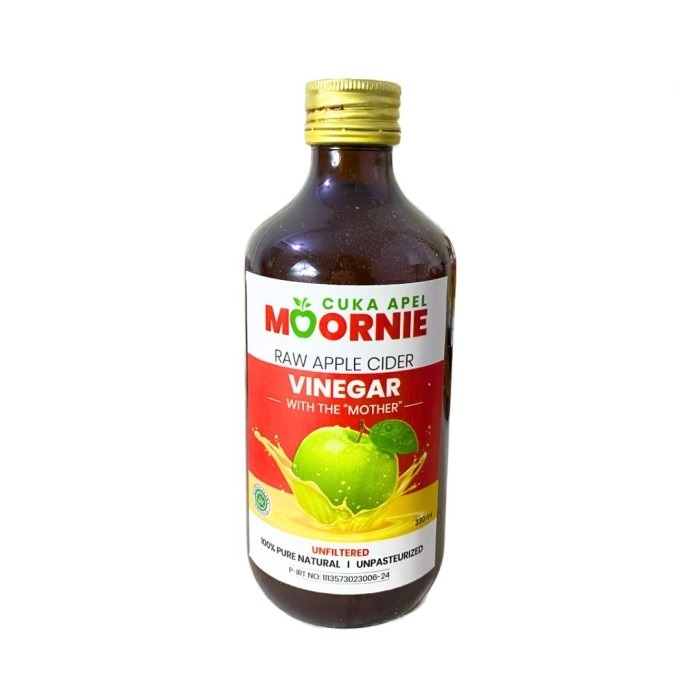 

CUKA APEL MOORNIE APPLE ORGANIK CIDER VINEGAR 330ML