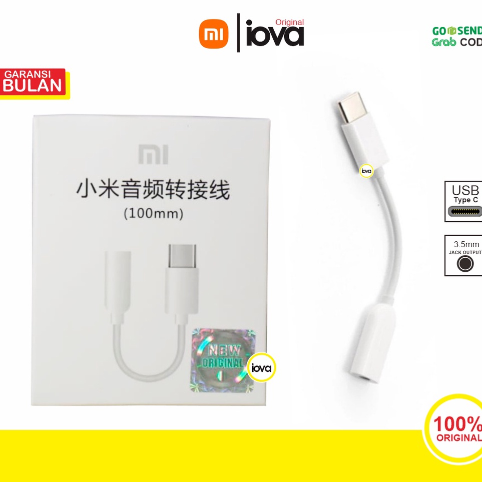 Dijual Adapter converter headset type c to jack audio 35mm MI 8 9 PRO MI MIX 2 2S 3 ORIGINAL