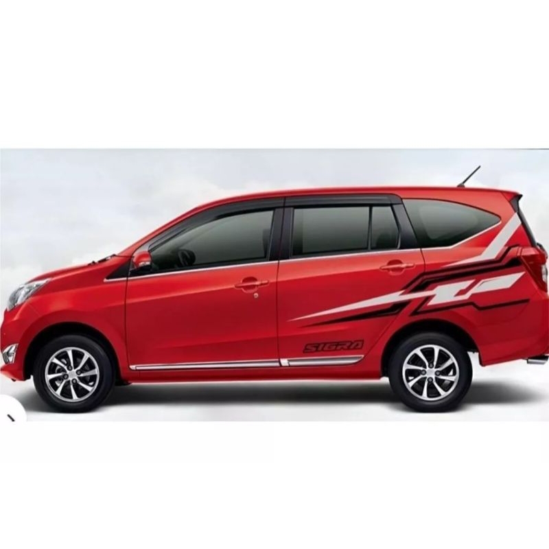cutting sticker mobil calya Sigra sticker variasi body samping mobil calya sigra