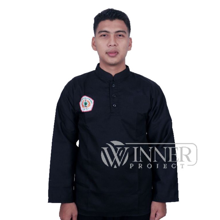 KODE O95P SERAGAM PENCAK SILAT HITAM IPSI baju silat IPSI pemula