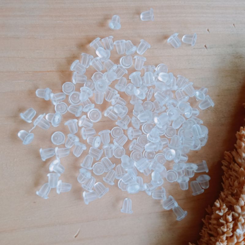 Pantat/tutup anting karet untuk giwang