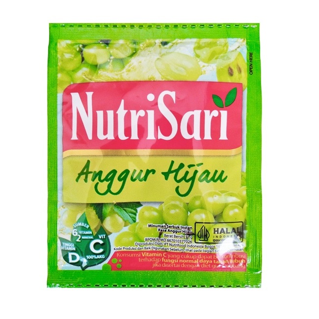 

Nutrisari Anggur Hijau [11 Gr] / 1 Pc