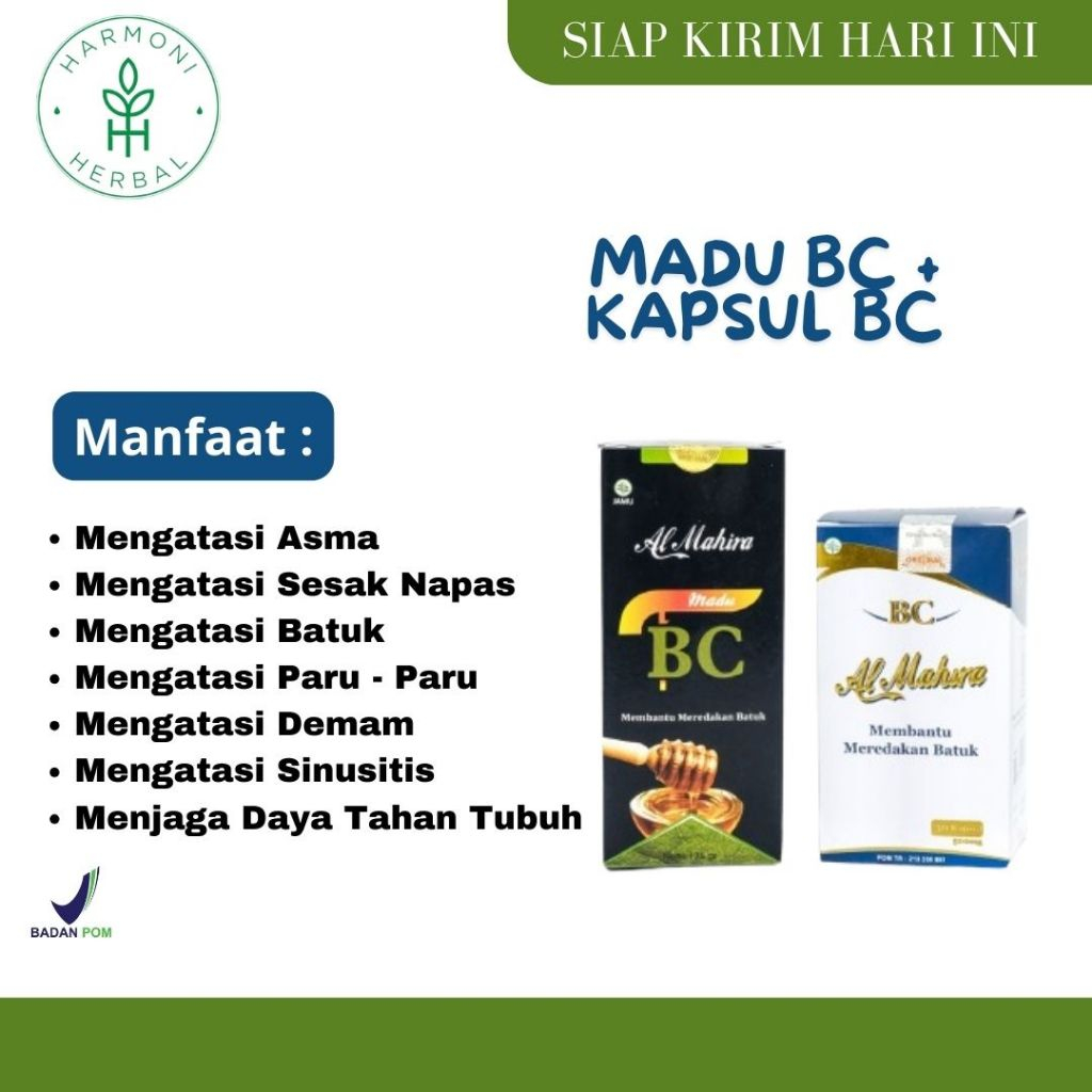 Kapsul BC Almahira dan Madu BC Almahira Membantu Mengatasi Permasalahan Pada Pernafasan dan Batuk