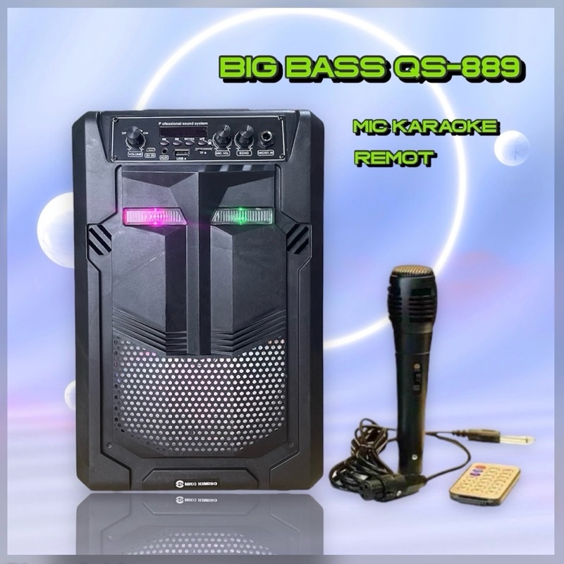 Speaker Bluetooth MKC-KIMISO QS-889 Free Mic
