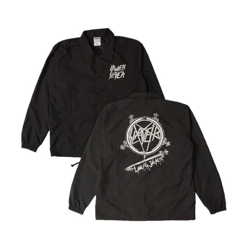 LAWLESS X SLAYER - Pentagram Logo Windbreaker