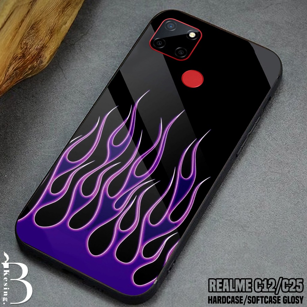 Case Realme C12 / Realme C25 - Casing Hp Realme C25 / Realme C12 Motif FIRE - Silikon Hp Realme C12 