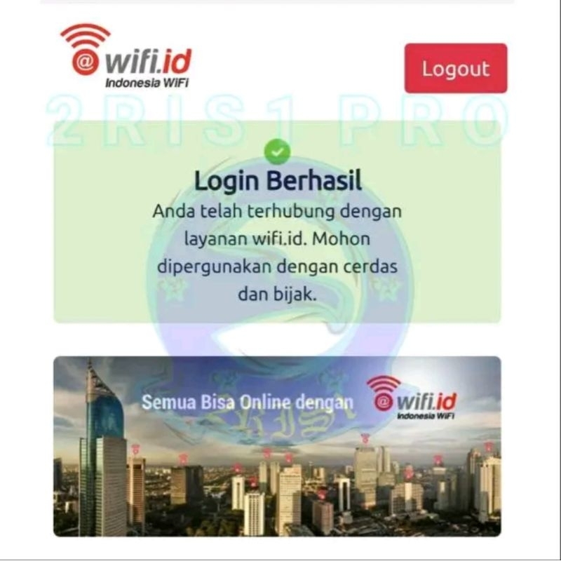 Voucher Wifi Id regular 1 bulan
