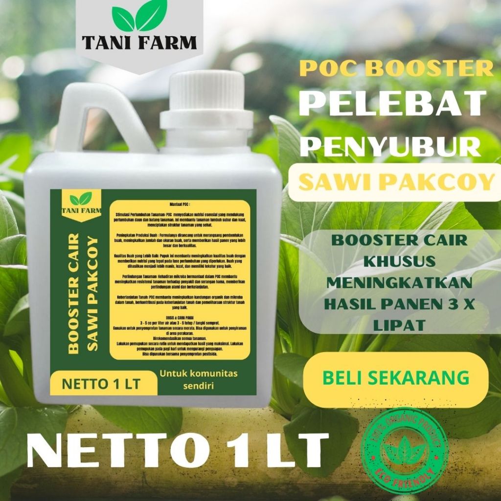 RTF Pupuk Booster SAWI PAKCOY Pupuk Cair SAWI PAKCOY Pupuk Semprot Untuk Tanaman dan SAWI PAKCOY