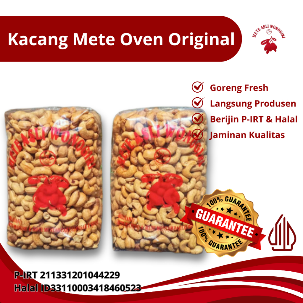 

Kacang Mede Oven Panggang 1kg Original Wonogiri