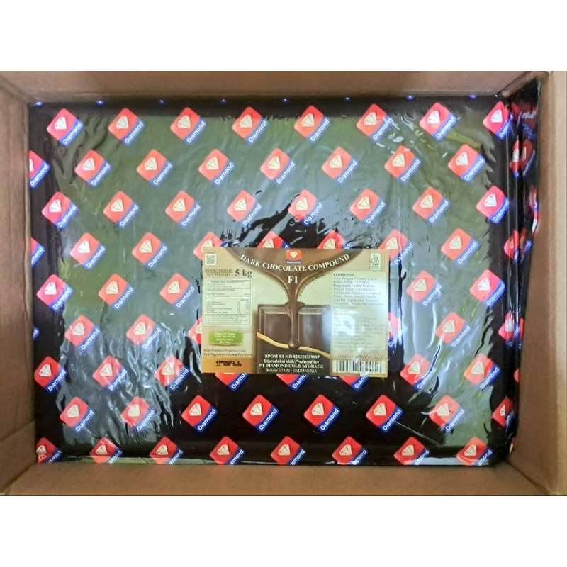 

Diamond Dark Chocolate Compound 5kg / Coklat Blok Diamond 5kg
