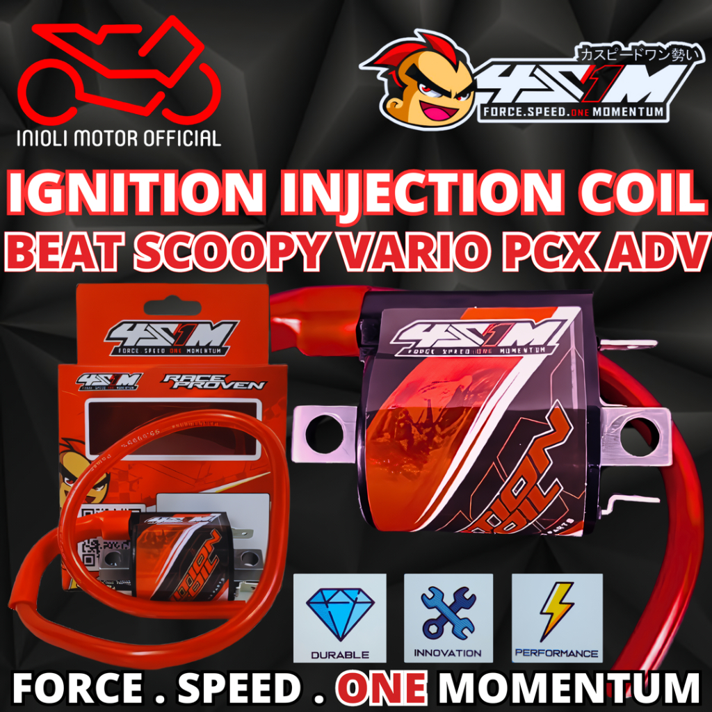 COIL KOIL KUIL RACING 4S1M BEAT SCOOPY VARIO PCX ADV GENIO SYTLO DELUXE FI ESP OLD BOHLAM LED NEW PR