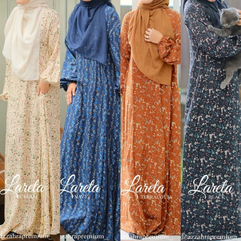 Lareta Home Dress (Dress Saja) by Azzahra Premium