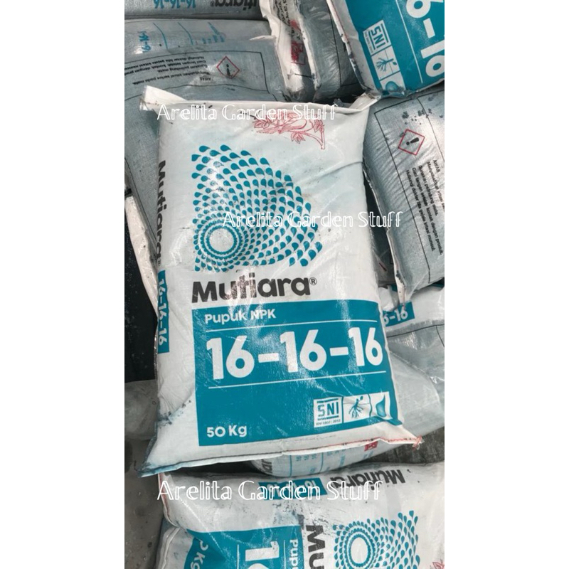 Pupuk buah NPK 16-16-16 Mutiara repack 250gr