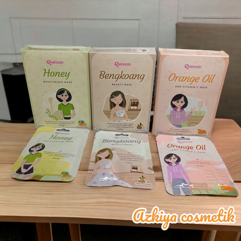 Qiansoto Peel Off Mask / Masker Lumpur Kekinian / Masker Wajah