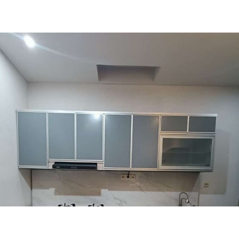 Kitchen set atas alumunium / kitchenset alumunium