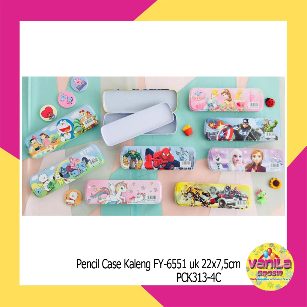 

(1Pcs) Pensil Case Kaleng, tepak pensil fancy, kotak pensil kaleng, tempat alat tulis