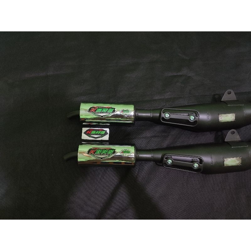 Knalpot Fizr Fiz R F1zr Force1 Standar Racing Hitam Tameng