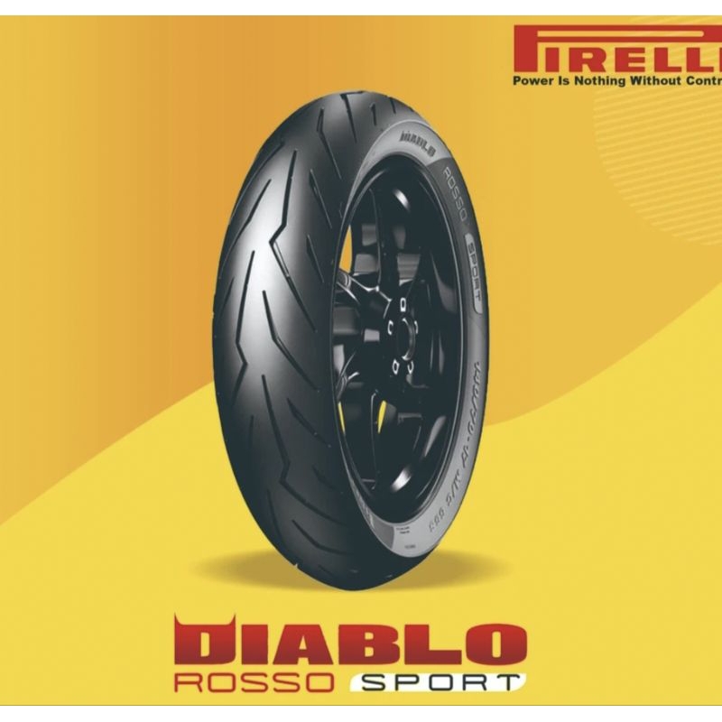 Ban Pirelli Diablo Rosso Sport 90/90 14 Untuk Ban Belakang Motor Matic Beat Scoopy Lama Spacy Vario 