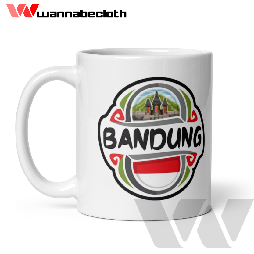 Mug Bandung Gelas Bandung Mug Gelas Souvenir Negara Dunia Cetak Mug Custom Mug Print